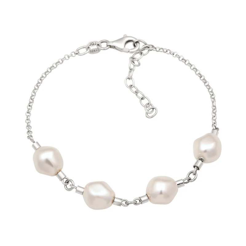 Armband | Mit Perlen von Swarovski® (Weiß)