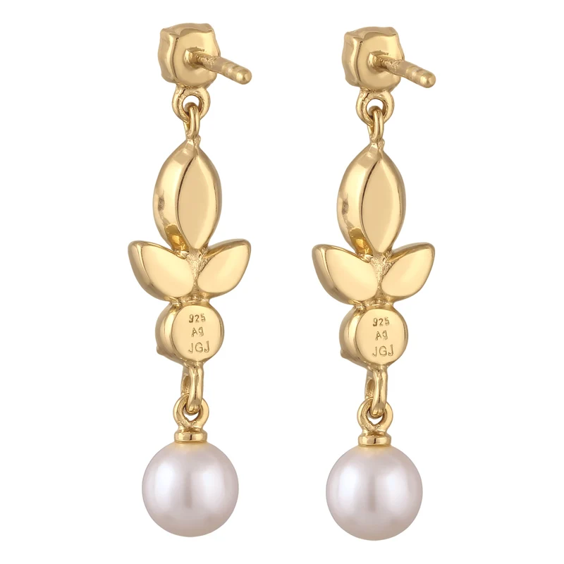 Ohrstecker | mit Perlen und Kristallen von Swarovski® (Weiß)