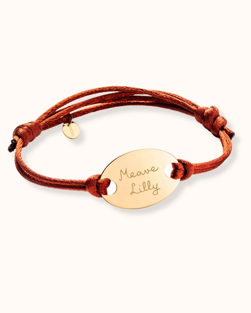 Oval Armband - Verguld - Gepersonaliseerde Armband