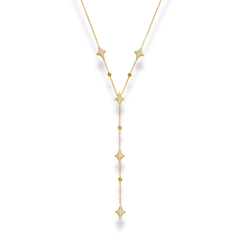 Everlasting Carreau Kette 14K Vergoldet