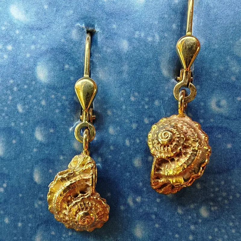 Ohrringe Schnecke Gold Unbekannte Schönheit