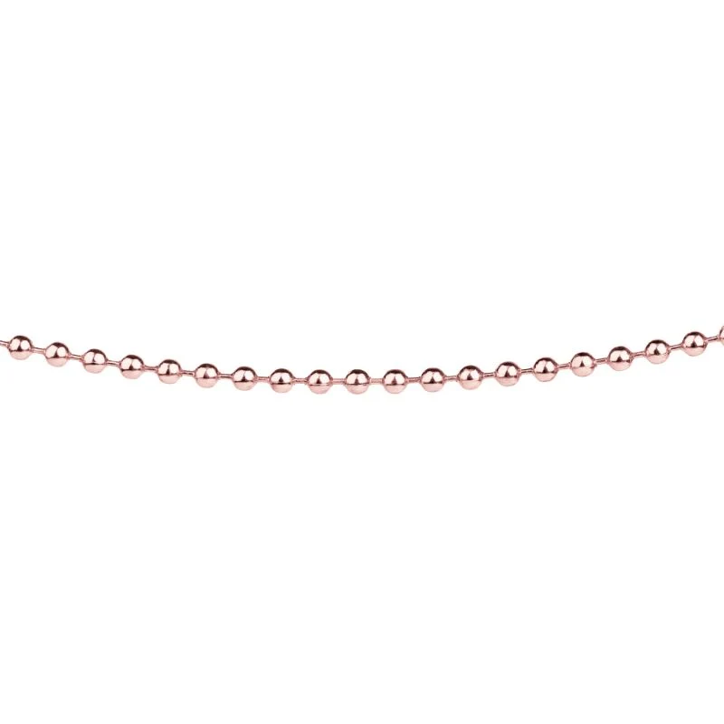Edelstahl Kette Roegold-Beschichtung Ernstes Design AK33