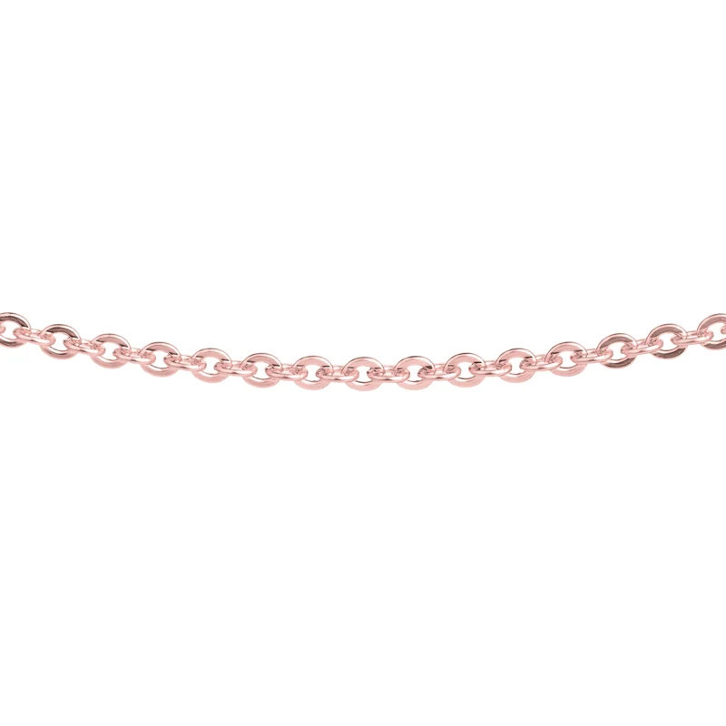 Edelstahl Kette Roegold-Beschichtung Ernstes Design AK22