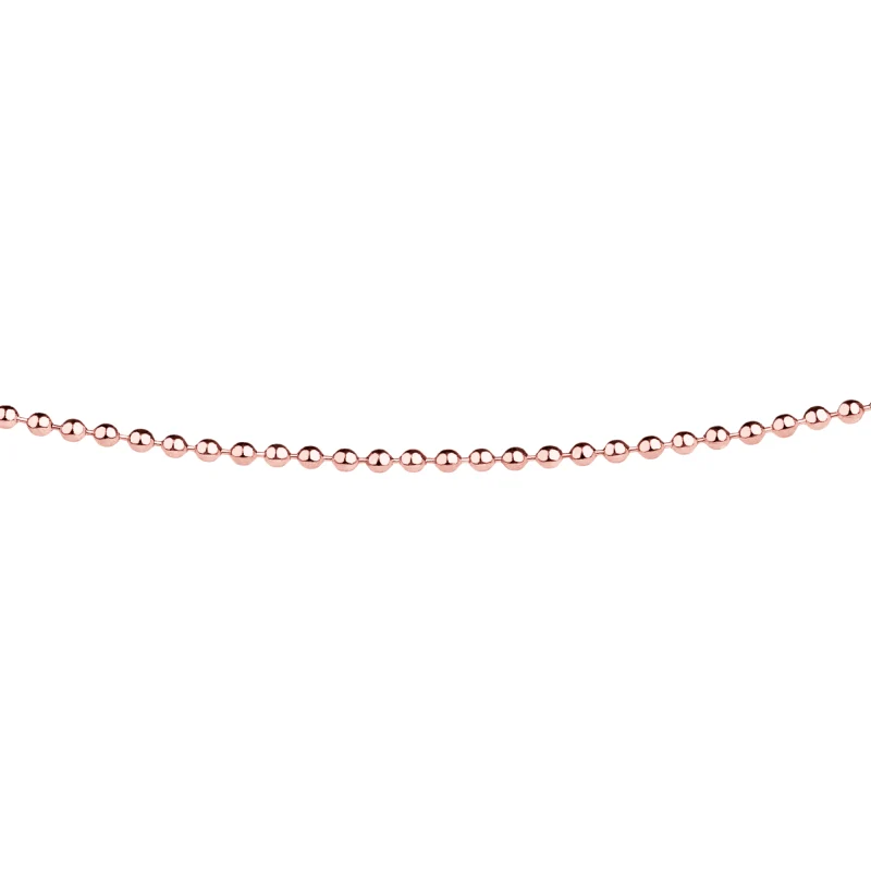 Edelstahl Kette Roegold-Beschichtung Ernstes Design AK30