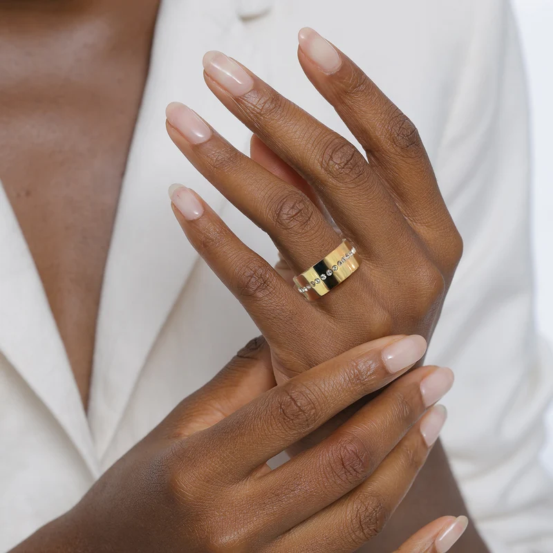 Bandring | Mit Kristallen von Swarovski® (Weiß)