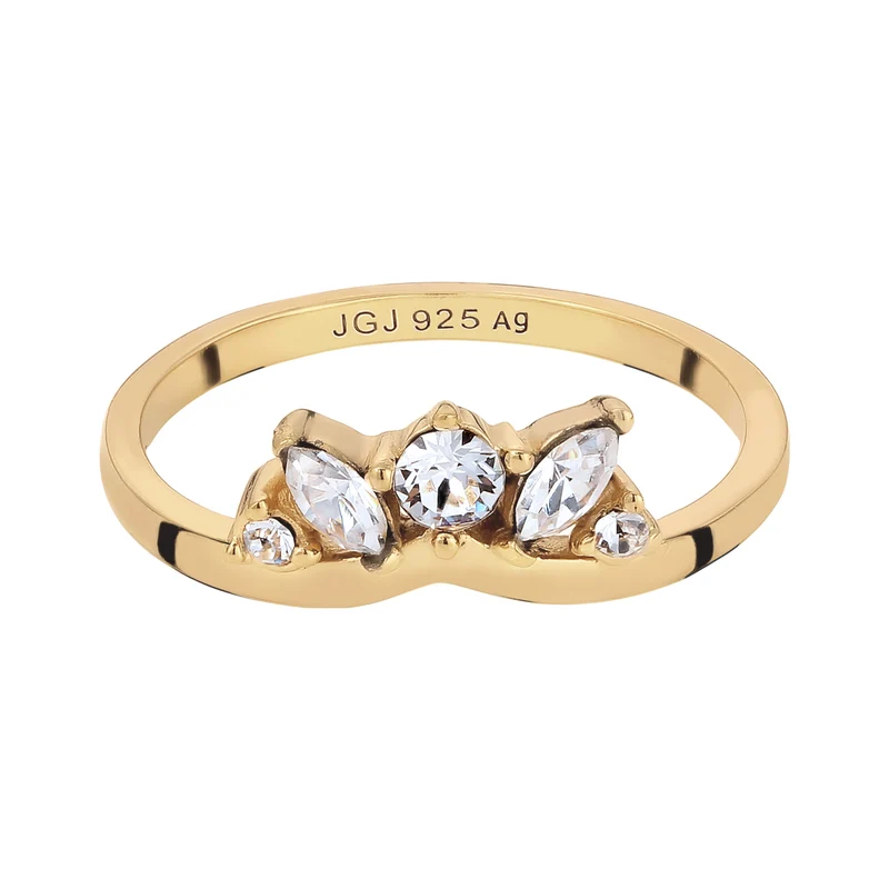 Ring Krone | Mit Kristallen von Swarovski® (Weiß)