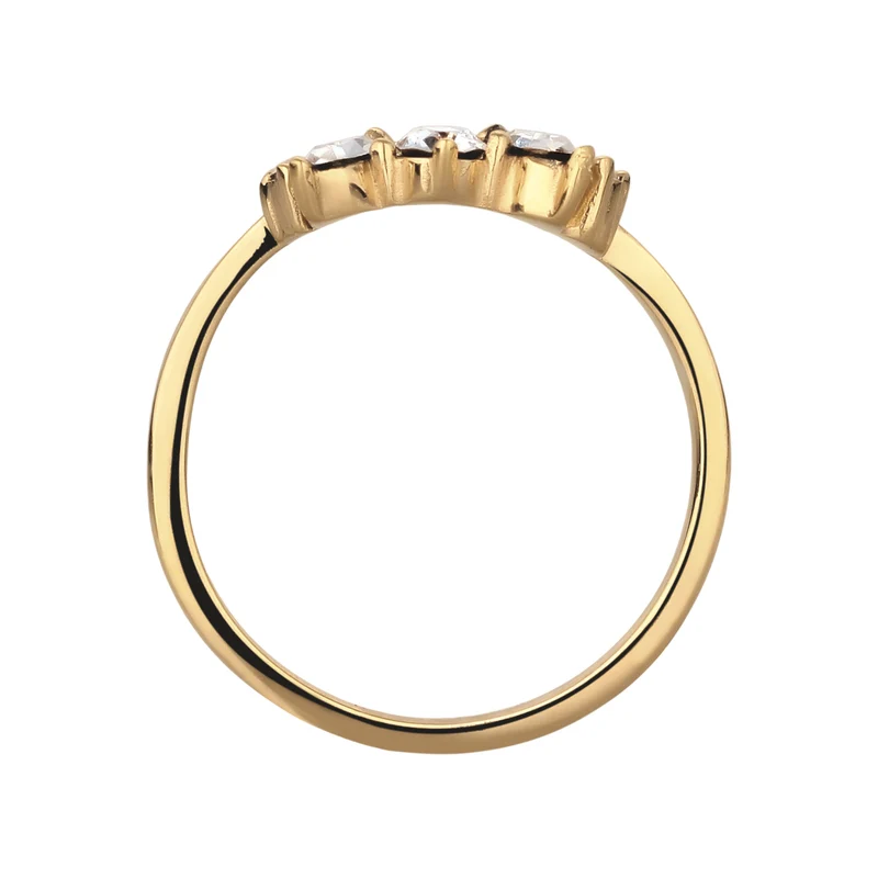 Ring Krone | Mit Kristallen von Swarovski® (Weiß)