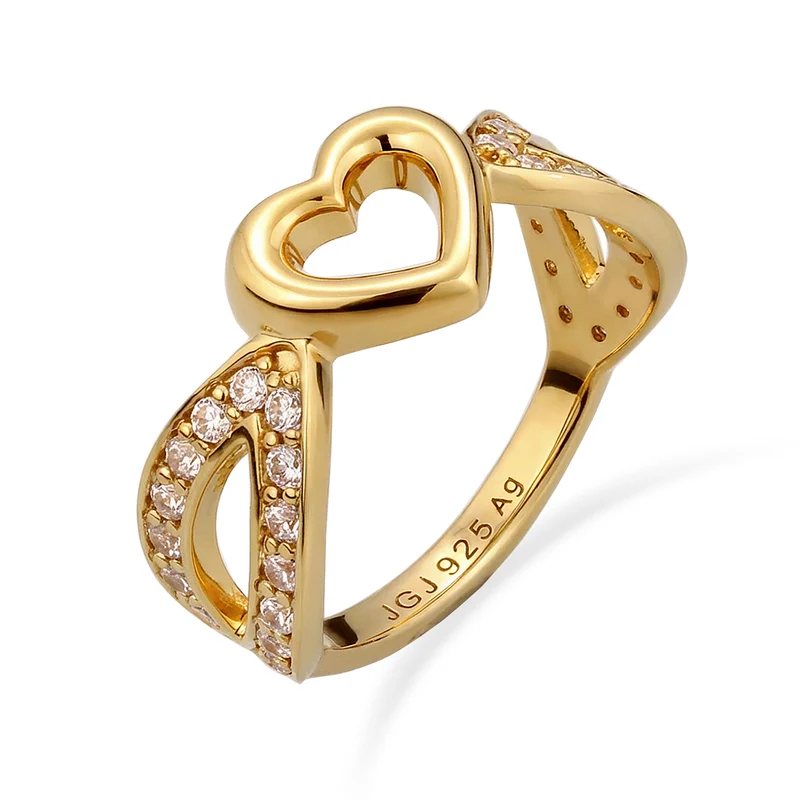 Ring Herz | Zirkonia (Weiß)