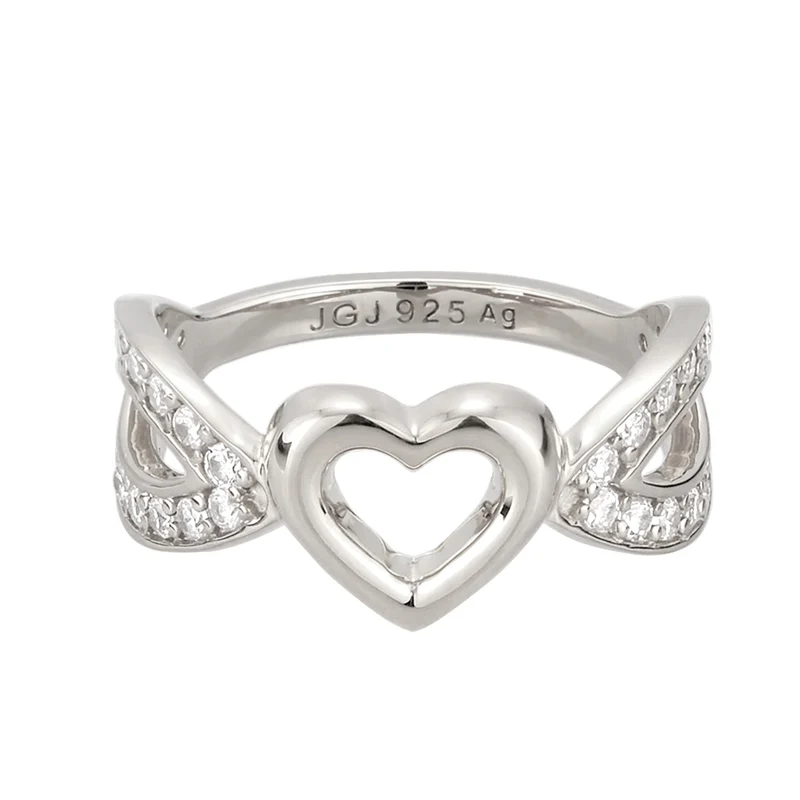 Ring Herz | Zirkonia (Weiß)