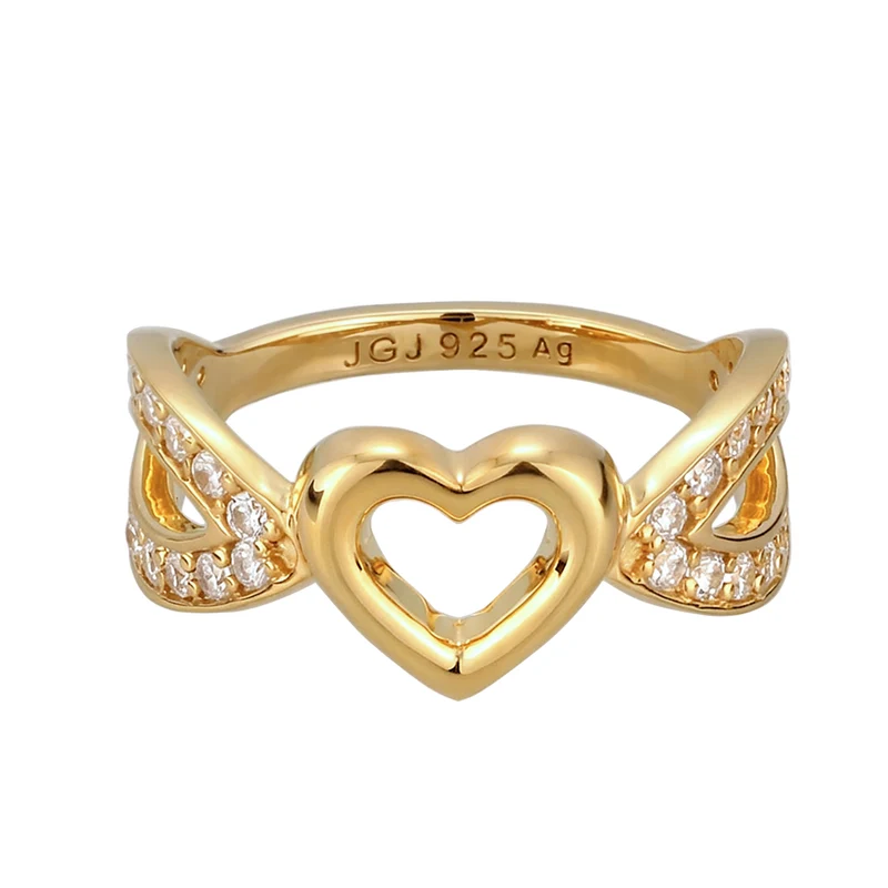 Ring Herz | Zirkonia (Weiß)