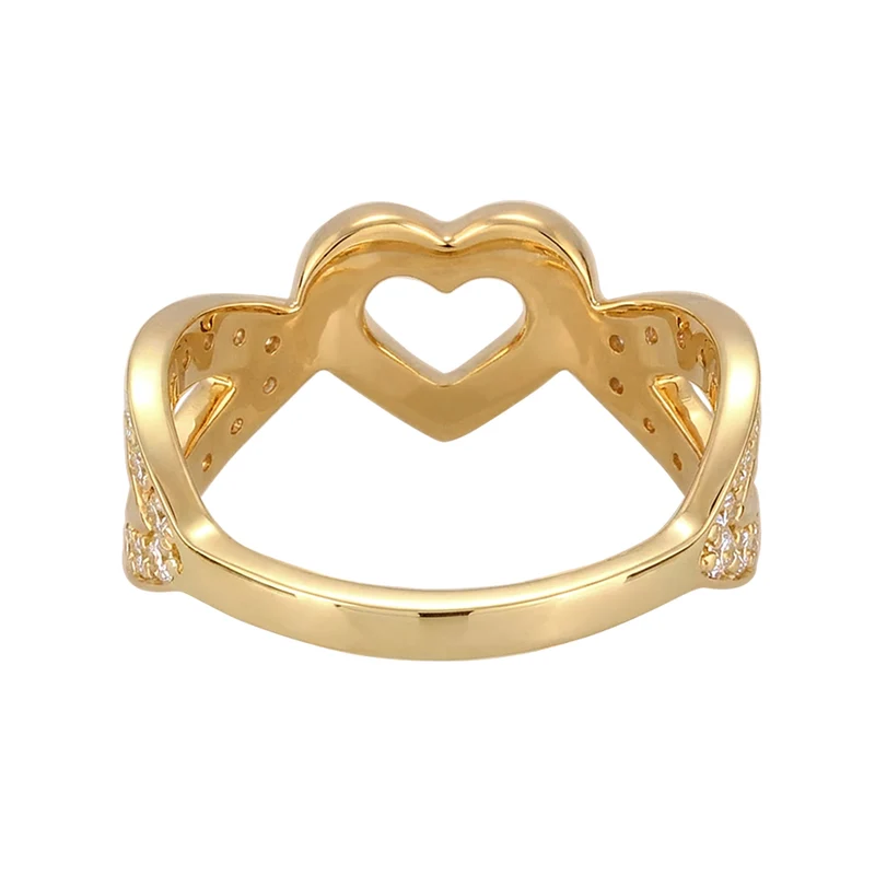 Ring Herz | Zirkonia (Weiß)