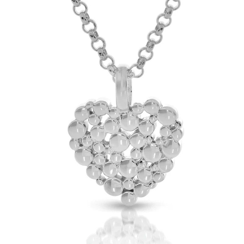 Design Herz Kette 925 Sterling Silber Halskette Damen