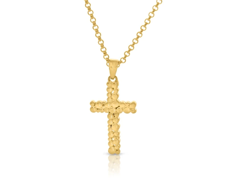 Kreuz Kette vergoldet Anhänger Kreuze elegante Halskette