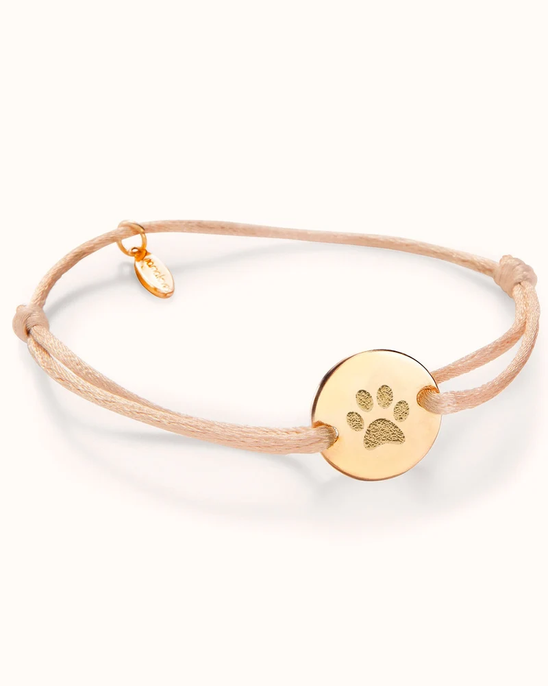 Pootafdruk Round Armband - Verguld - Gepersonaliseerd Sieraad