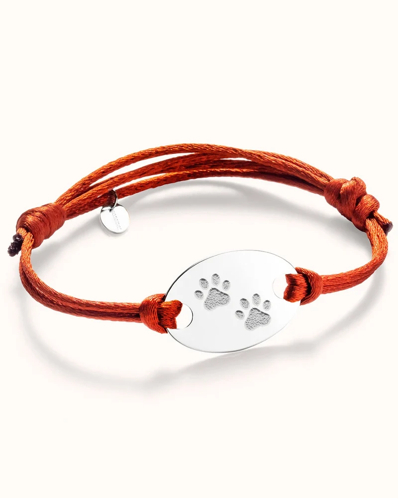 Pootafdruk Oval Armband - Zilver - Gepersonaliseerd Sieraad