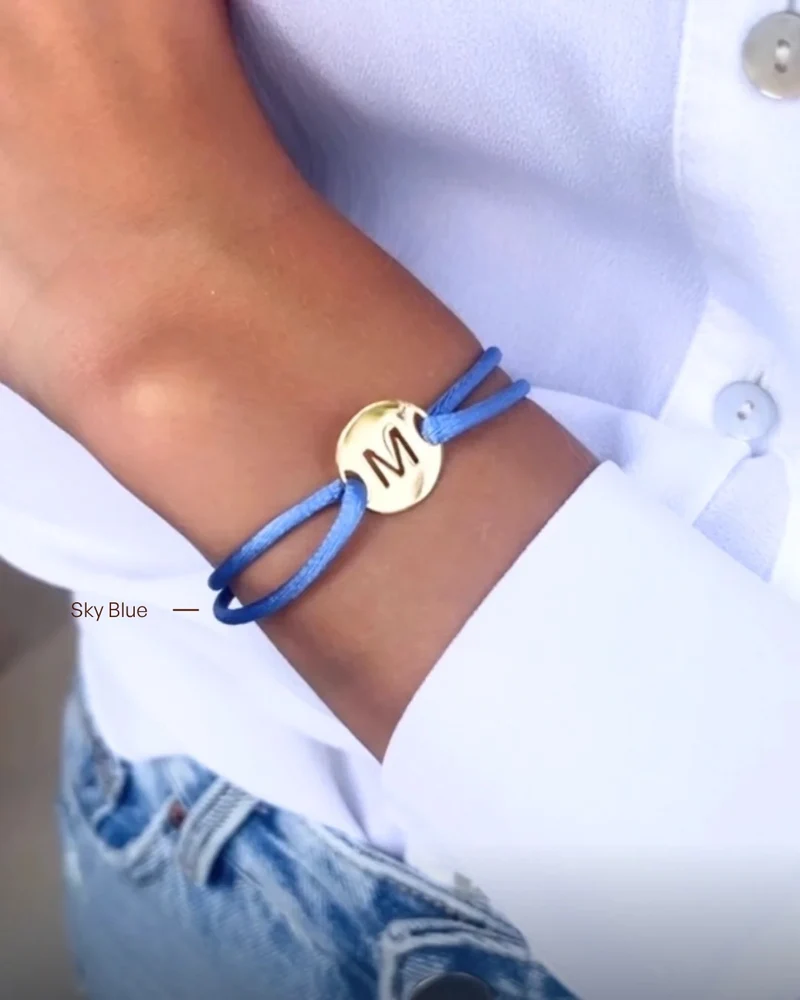 Open Initial Armband - Verguld - Gepersonaliseerde Armband