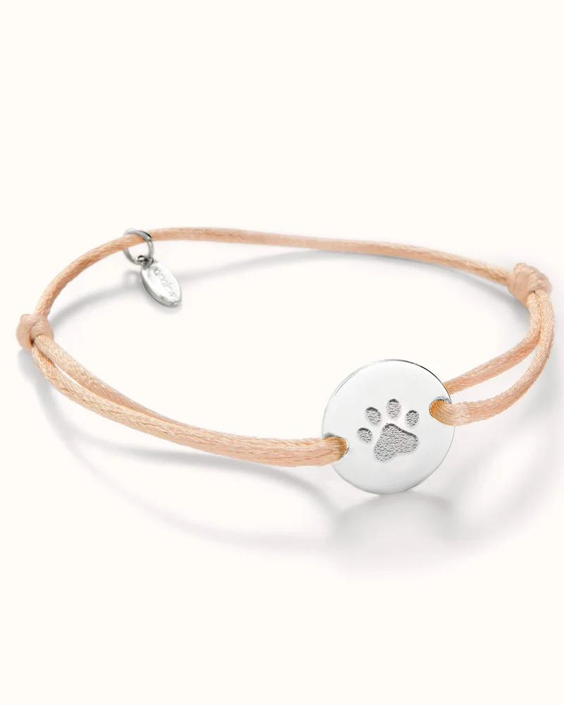 Pootafdruk Round Armband - Zilver - Gepersonaliseerd Sieraad