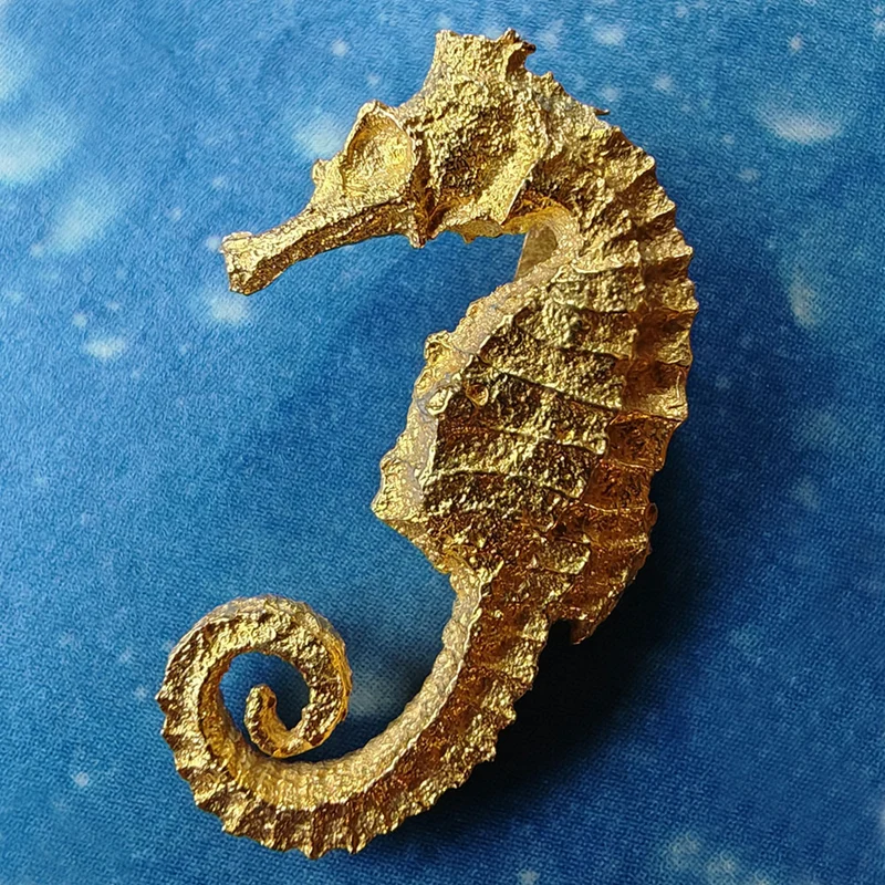 Gold Seepferdchen Anhänger Junge s