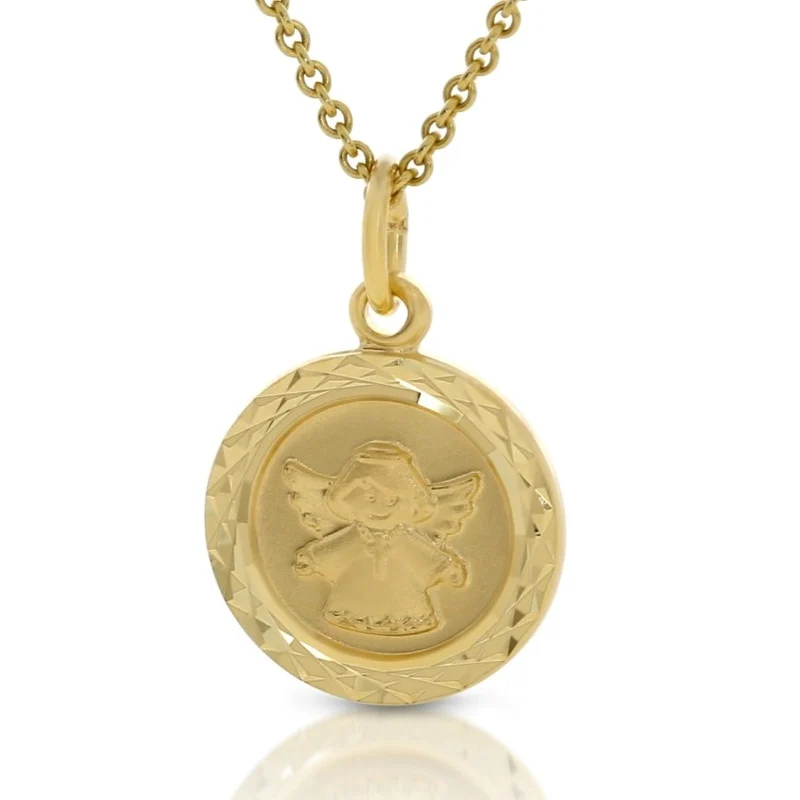 Taufkette Engel Anhänger 333er Gold Kette