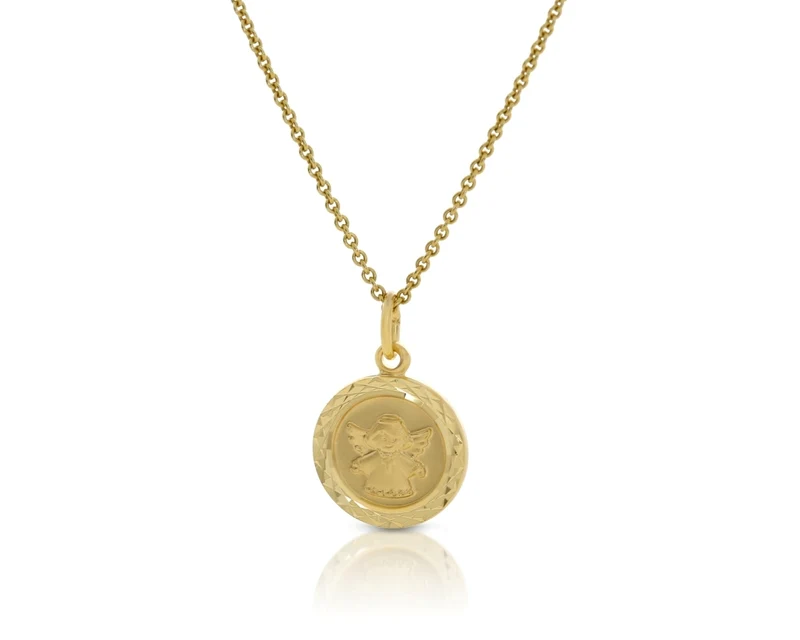 Taufkette Engel Anhänger 333er Gold Kette