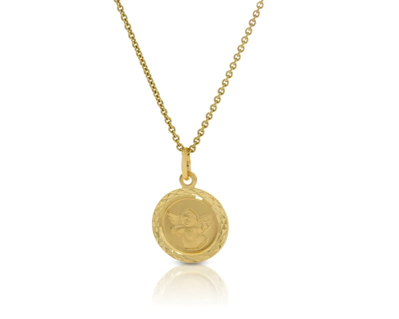 Schutzengel Anhänger Taufgeschenk 333er Gold