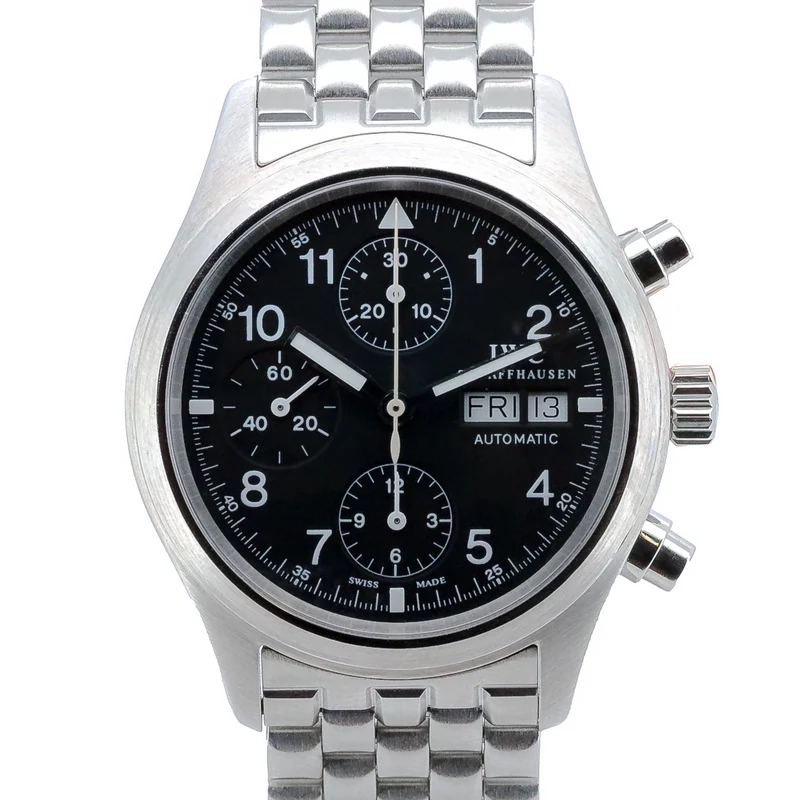 IWC Pilot 39mm Flieger Chronograph IW3706 Edelstahl B&P Dif X