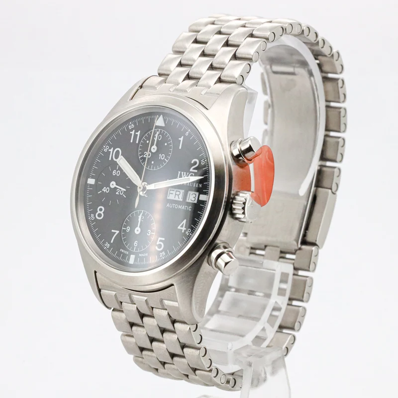 IWC Pilot 39mm Flieger Chronograph IW3706 Edelstahl B&P Dif X