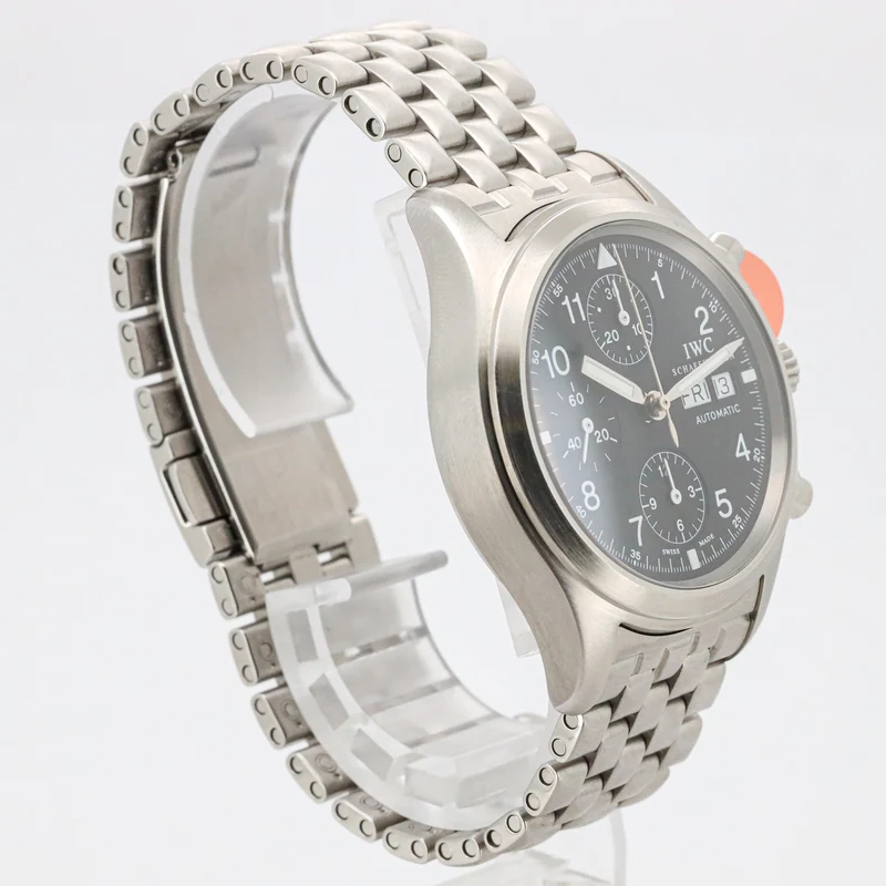 IWC Pilot 39mm Flieger Chronograph IW3706 Edelstahl B&P Dif X