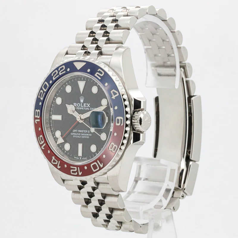 Rolex GMT-Master II 40mm 126710BLRO Pepsi Jubilee Edelstahl Automatik B&P DifFR19576 X
