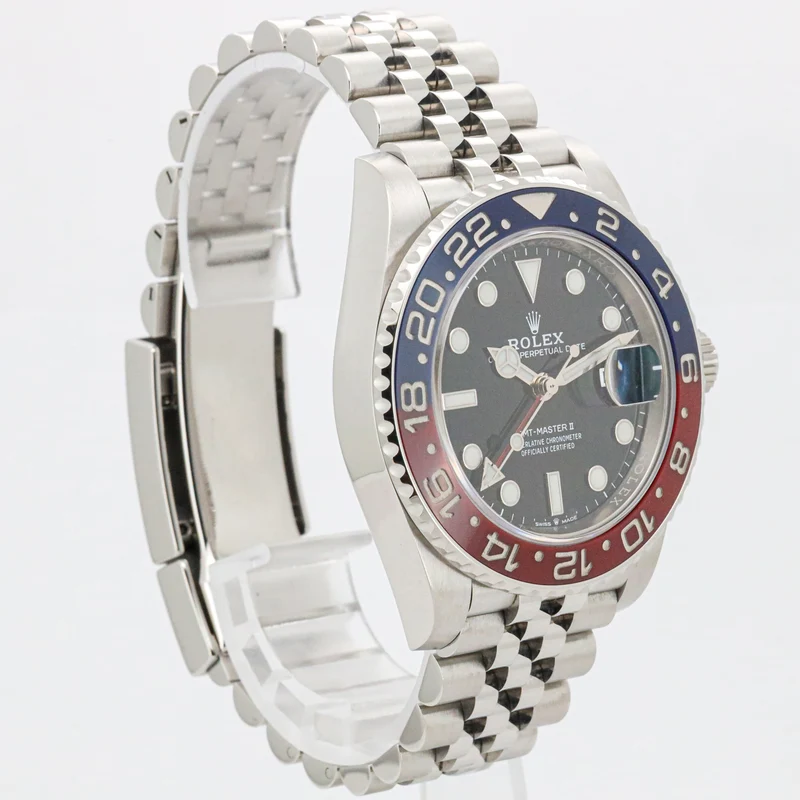 Rolex GMT-Master II 40mm 126710BLRO Pepsi Jubilee Edelstahl Automatik B&P DifFR19576 X