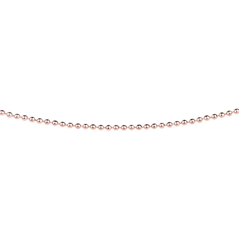 Edelstahl Kette Roegold-Beschichtung Ernstes Design AK27