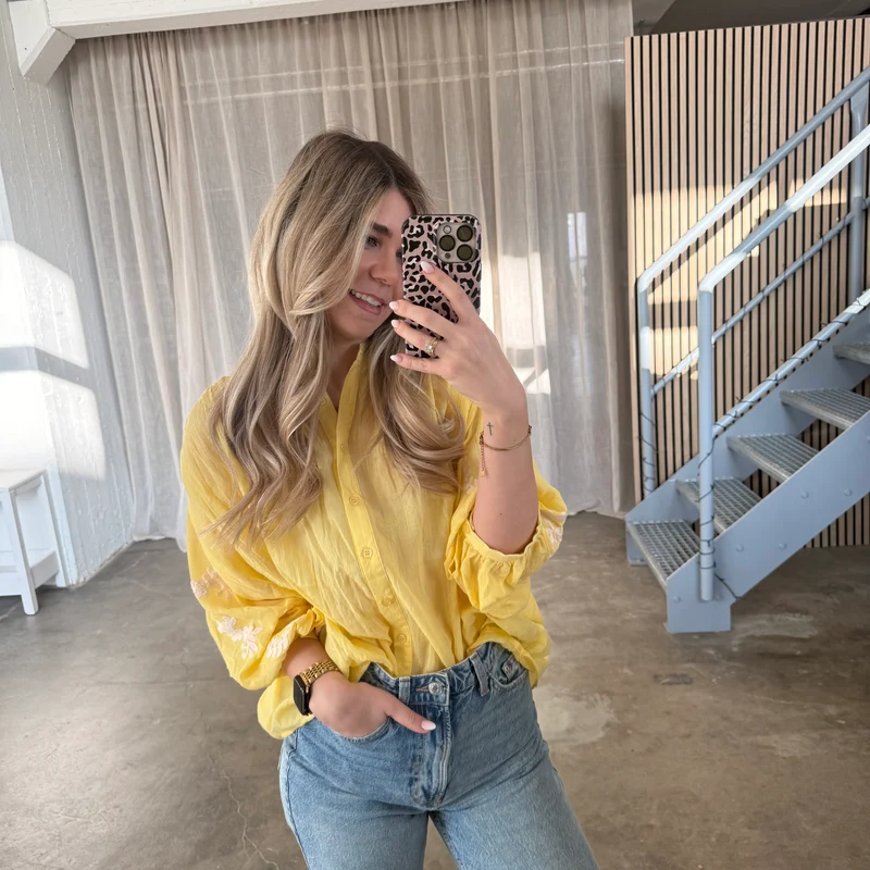 Flora Bluse - Gelb
