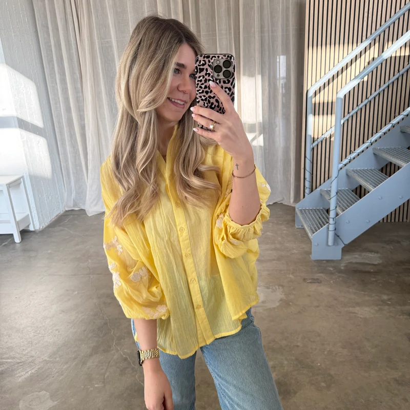 Flora Bluse - Gelb