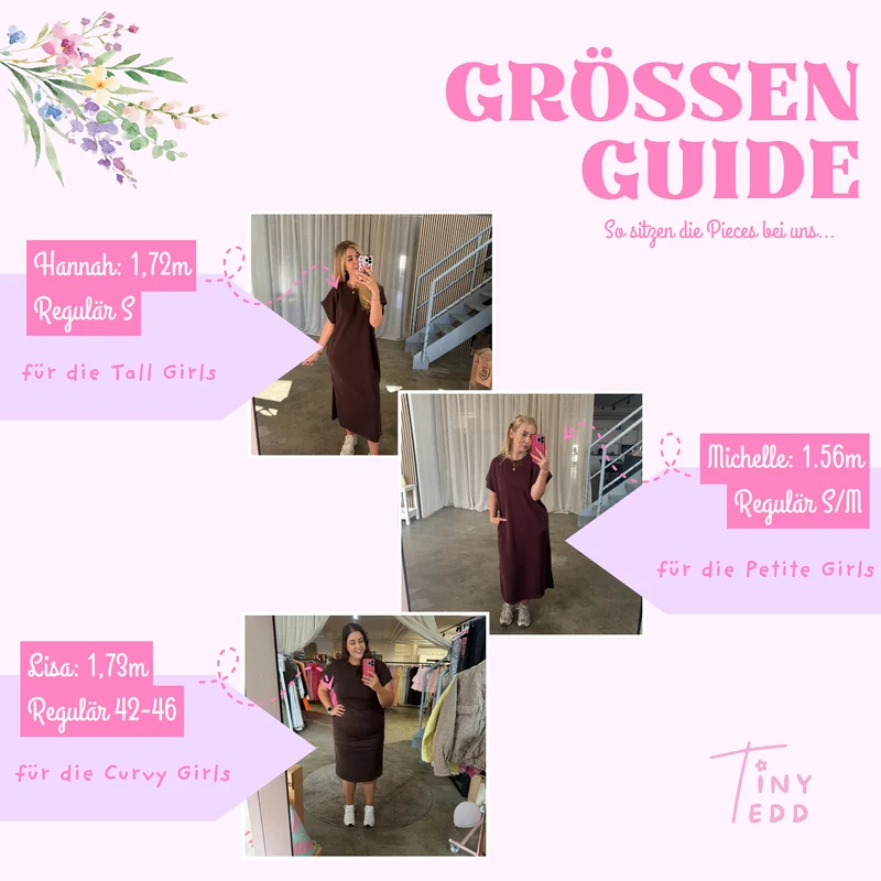 Oversize Kleid Molly - Butterstoff Dark Berry