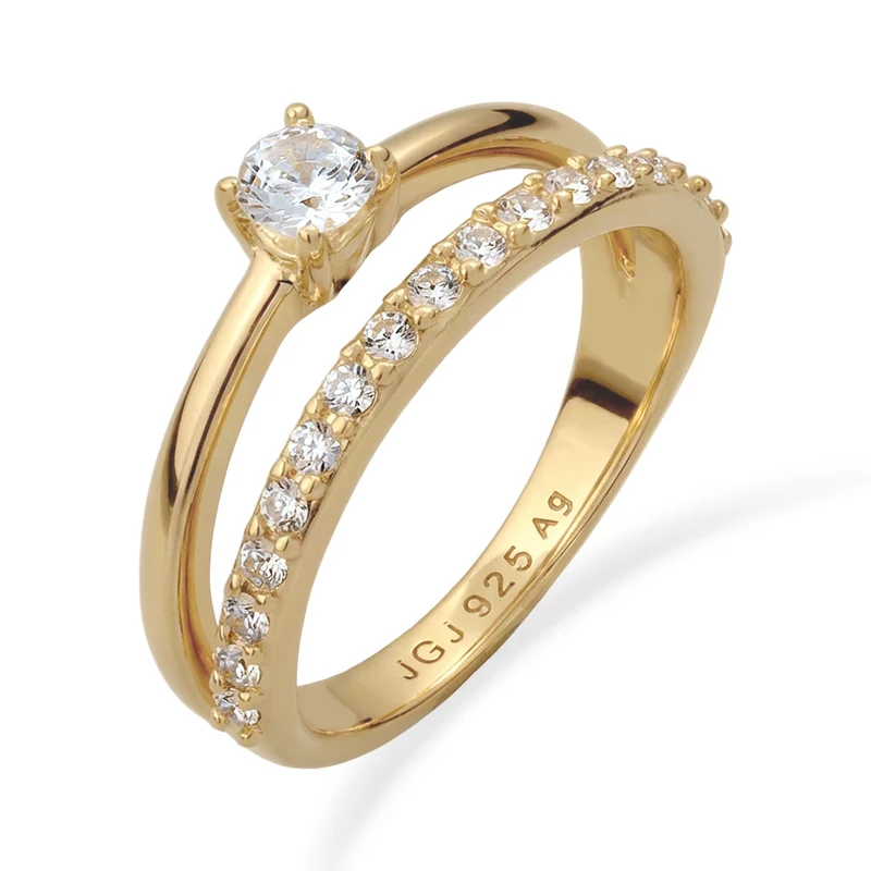 Stapelring | Mit Kristallen von Swarovski® (Weiß)