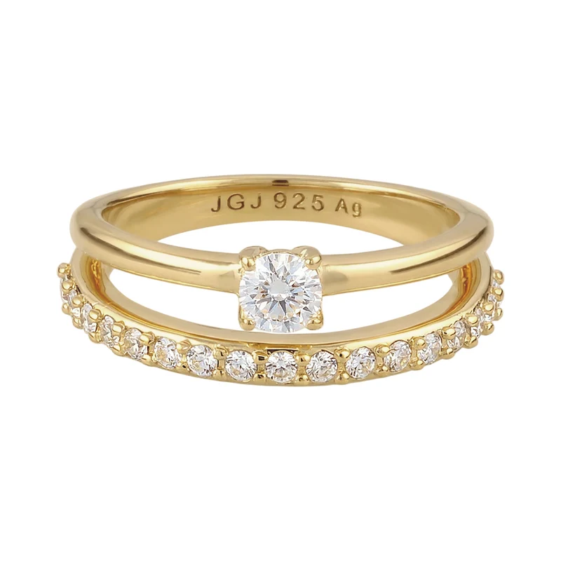 Stapelring | Mit Kristallen von Swarovski® (Weiß)