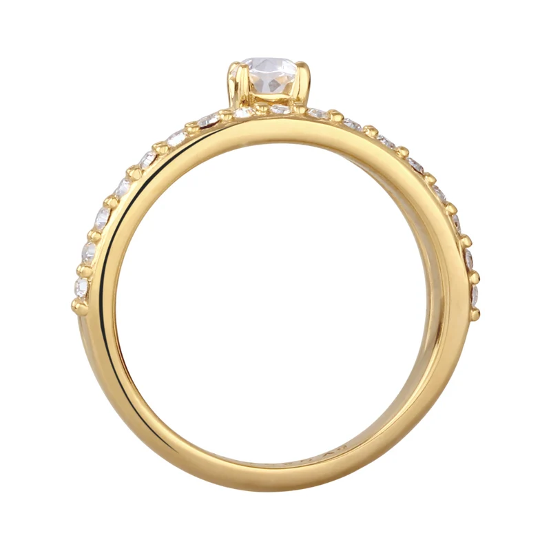 Stapelring | Mit Kristallen von Swarovski® (Weiß)