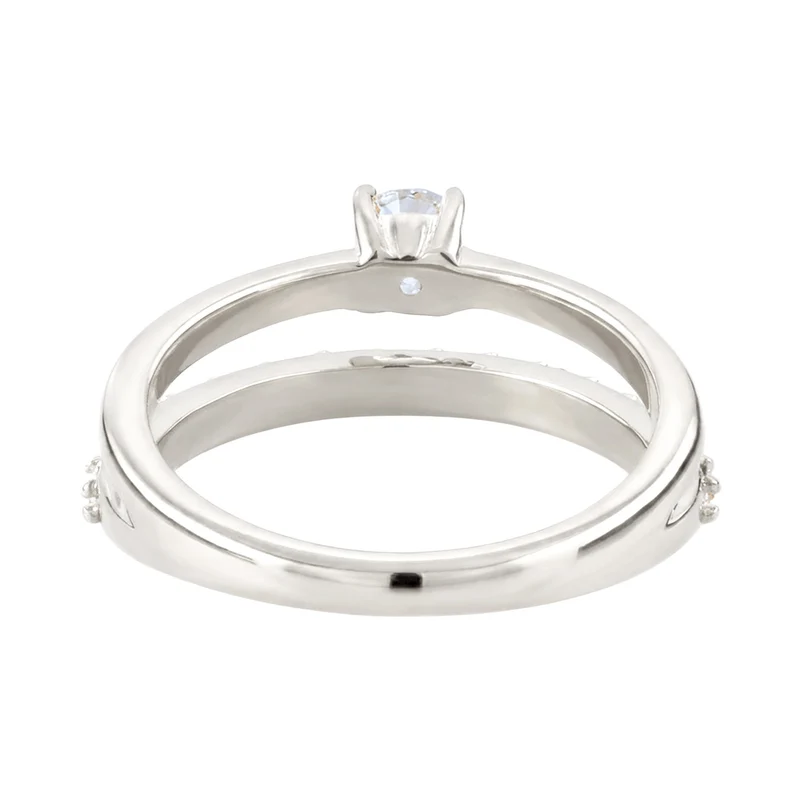 Stapelring | Mit Kristallen von Swarovski® (Weiß)