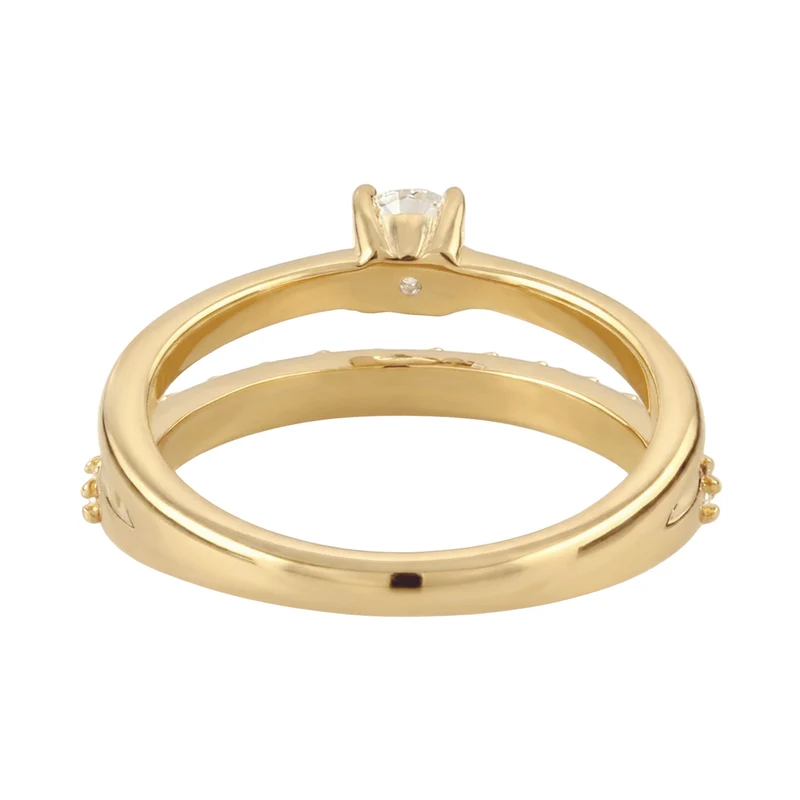 Stapelring | Mit Kristallen von Swarovski® (Weiß)