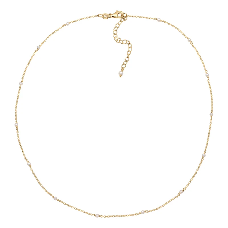 Halskette | Mit Perlen von Swarovski® (Weiß)