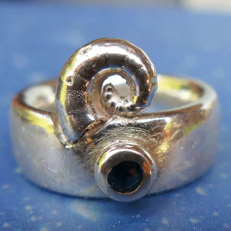Maritimer Ring Turmalin Posthörnchen