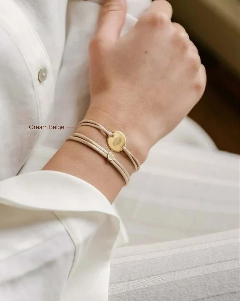 PROUD MOM Heart Armband - Verguld - Gepersonaliseerde Armband