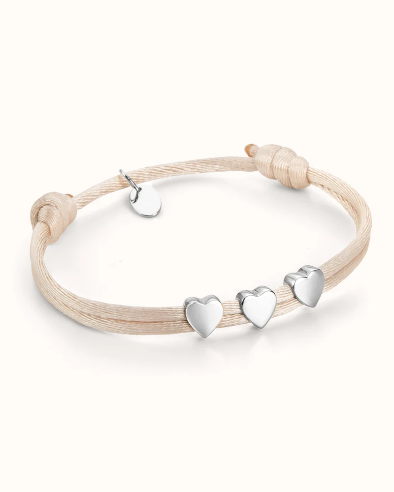 PROUD MOM Heart Armband - Zilver - Gepersonaliseerde Armband