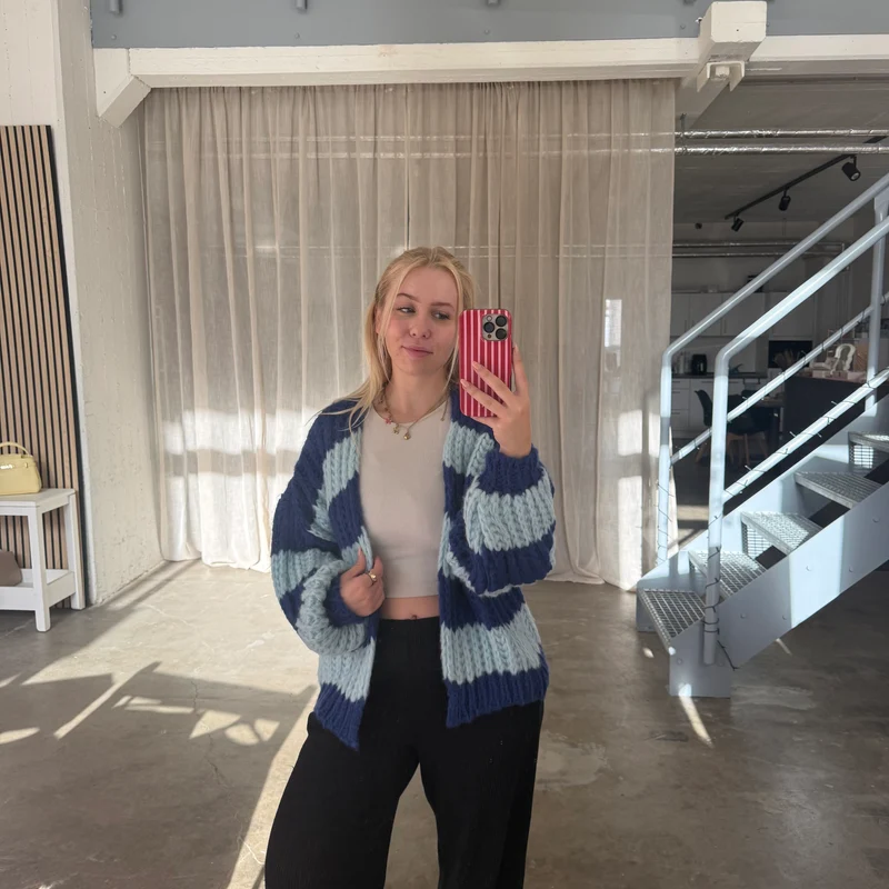 Strickjacke Lima - Double Blue