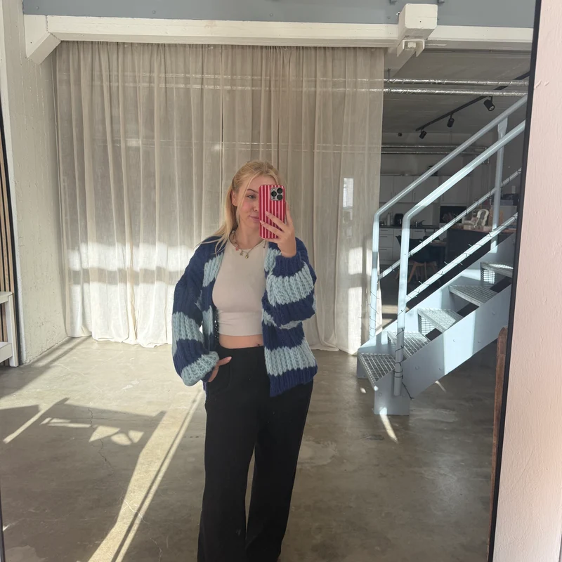 Strickjacke Lima - Double Blue