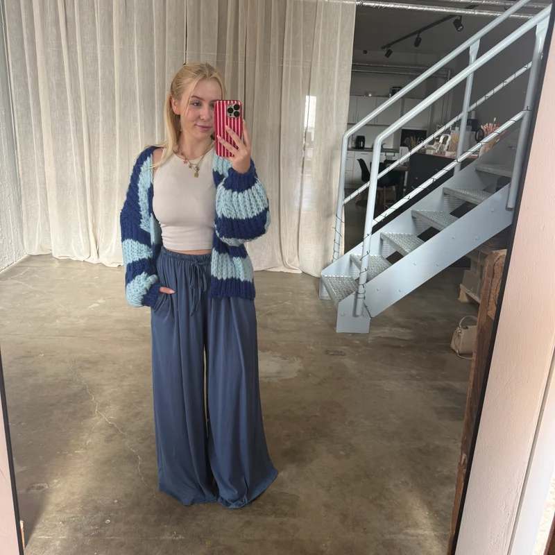 Strickjacke Lima - Double Blue