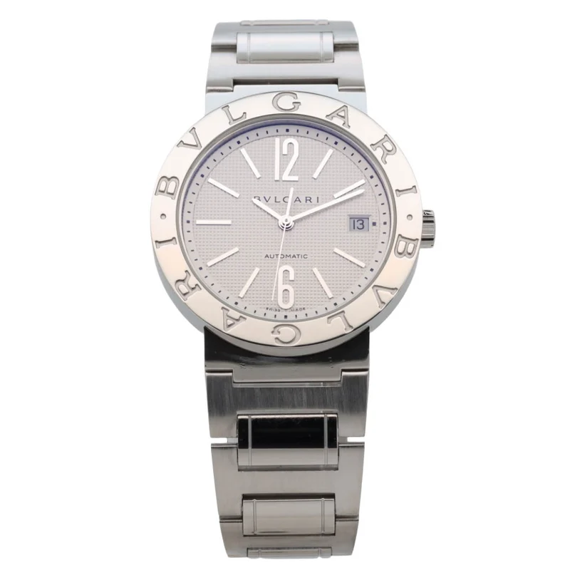 Bulgari BB38SS 38mm White Dial Edelstahl Automatik B&P Dif VS34351