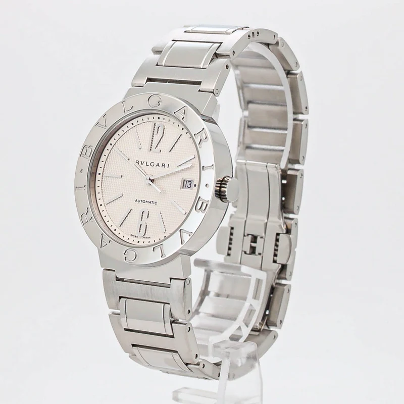 Bulgari BB38SS 38mm White Dial Edelstahl Automatik B&P Dif VS34351