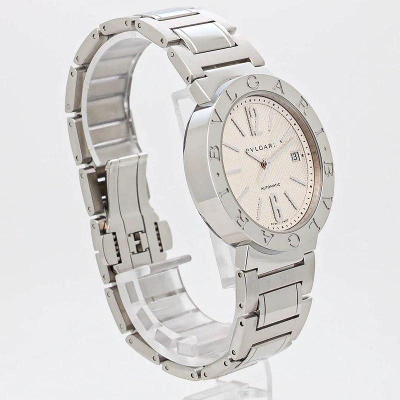 Bulgari BB38SS 38mm White Dial Edelstahl Automatik B&P Dif VS34351