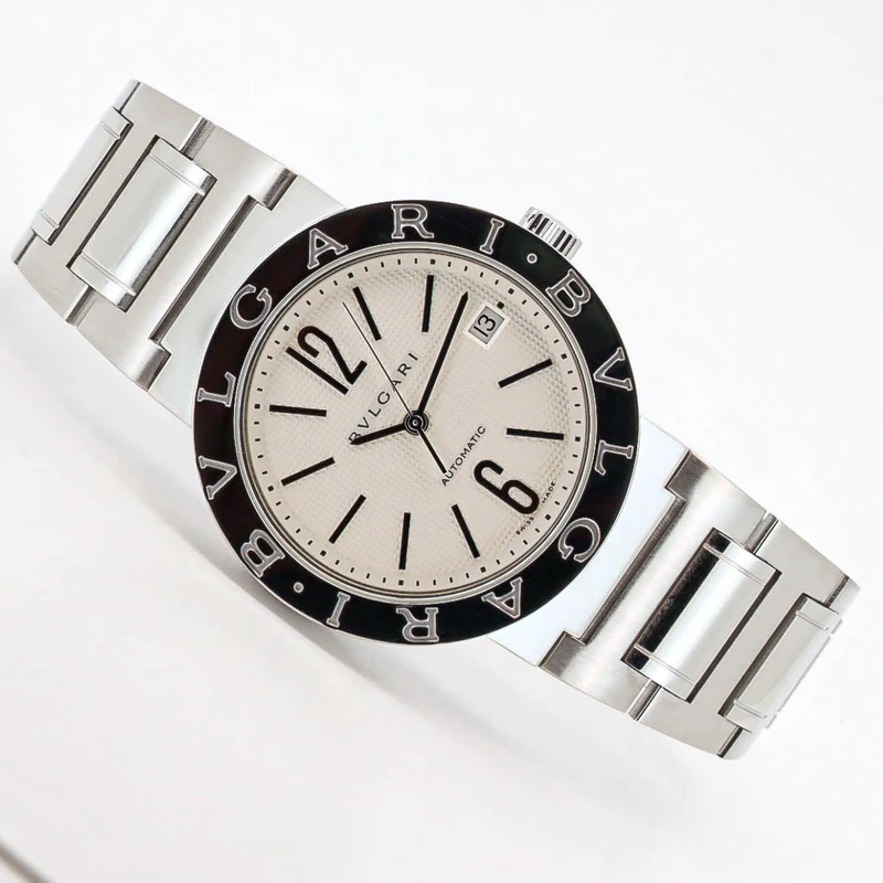 Bulgari BB38SS 38mm White Dial Edelstahl Automatik B&P Dif VS34351